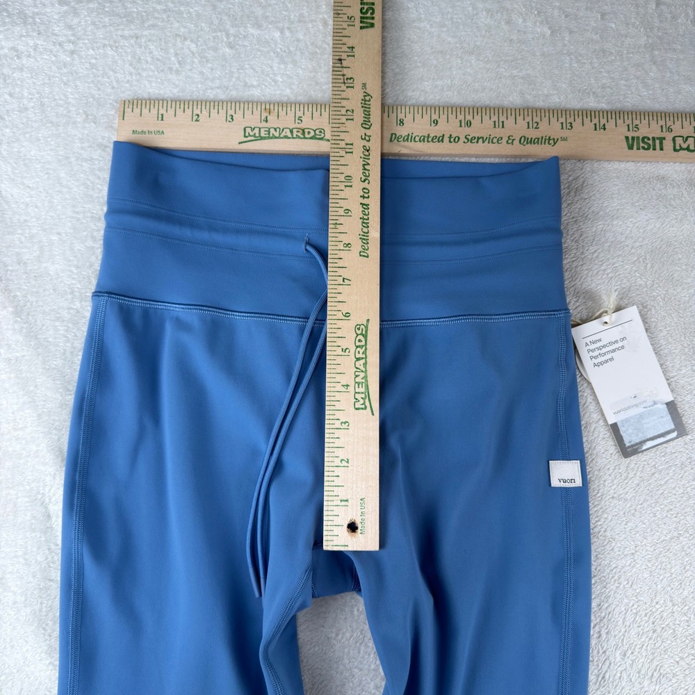 Vuori Daily Legging Azure Blue High Rise Drawstring Jogger Cuffs Womens M NEW - Picture 3 of 8